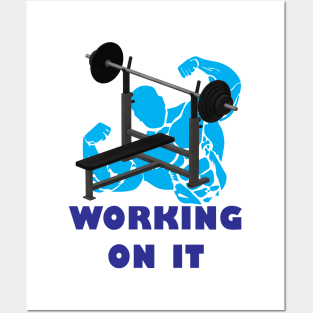 WORKING ON IT - BODYBUILDER Posters and Art